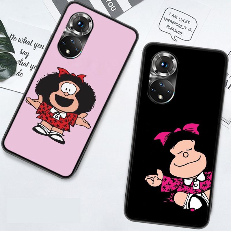 Cute M-Mafaldas Phone Case For Huawei P Smart 2021 Y5 Y6 Y7 Y9 Honor 50 20 Pro 10 10I 9 9X Y9S 8 8A 8X 8S 7S Cover