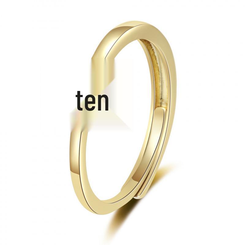 Niche Rhinestone Ring for Women – Personalized, Fashionable, Adjustable Open Design