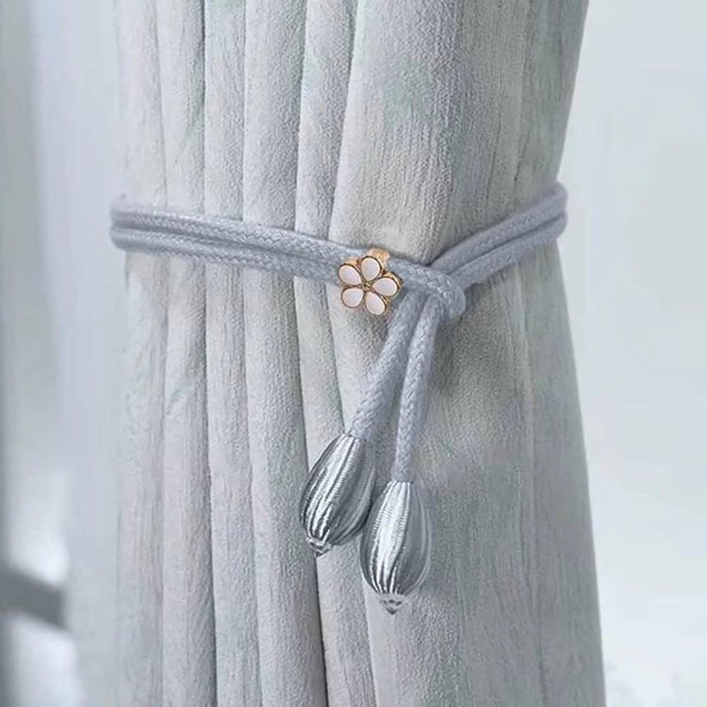 Adjustable Flower Curtain Tiebacks Minimalist Curtain Tie Rope Modern Curtain Binding  Living Room