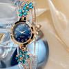 Flower Quartz Wristwatch Ladies Business Watches Elegant Rhinestone Quartz Watch  Casual Wear