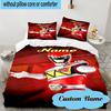 Custom Name 3PCS Ranger Hero Pose Bedding Set, Including 1pc Duvet Cover And 2pcs Pillowcases, Suitable for Dorms and Bedrooms Gift