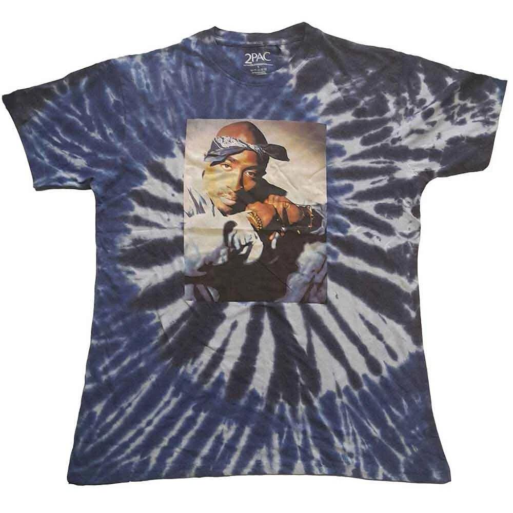 Tupac Unisex T-Shirt: Photo Swirl (Tie-Dye) (XX-Large) S