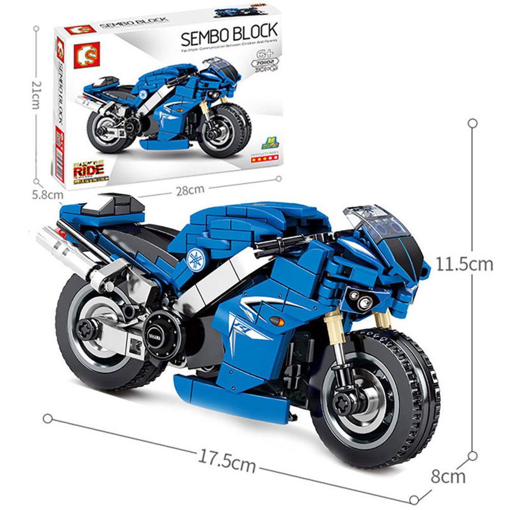 Motocross Building Blocks Toy Children Educational Assembled Off-road Racing Motorcycle Toys