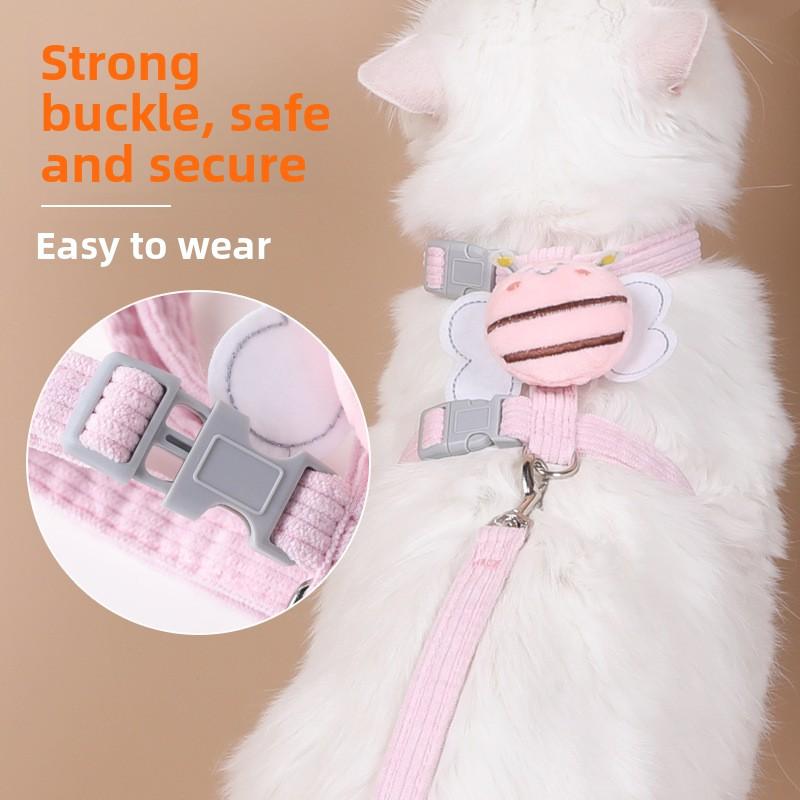 I-shaped Cat Leash To Prevent Lost and Bee-walking Cat Leash To Prevent Kittens From Breaking Free