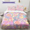 Set Biancheria da Letto Sailor Moon Stampa Completa Espressioni, 1 Copripiumino & 2 Federe, Camera da Letto Accogliente, Ottimo Regalo per i Fan