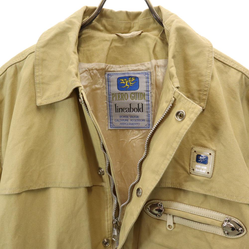 PIERO GUIDI Made In Italy Cotton Jacket XS Beige Blouson Men's Used