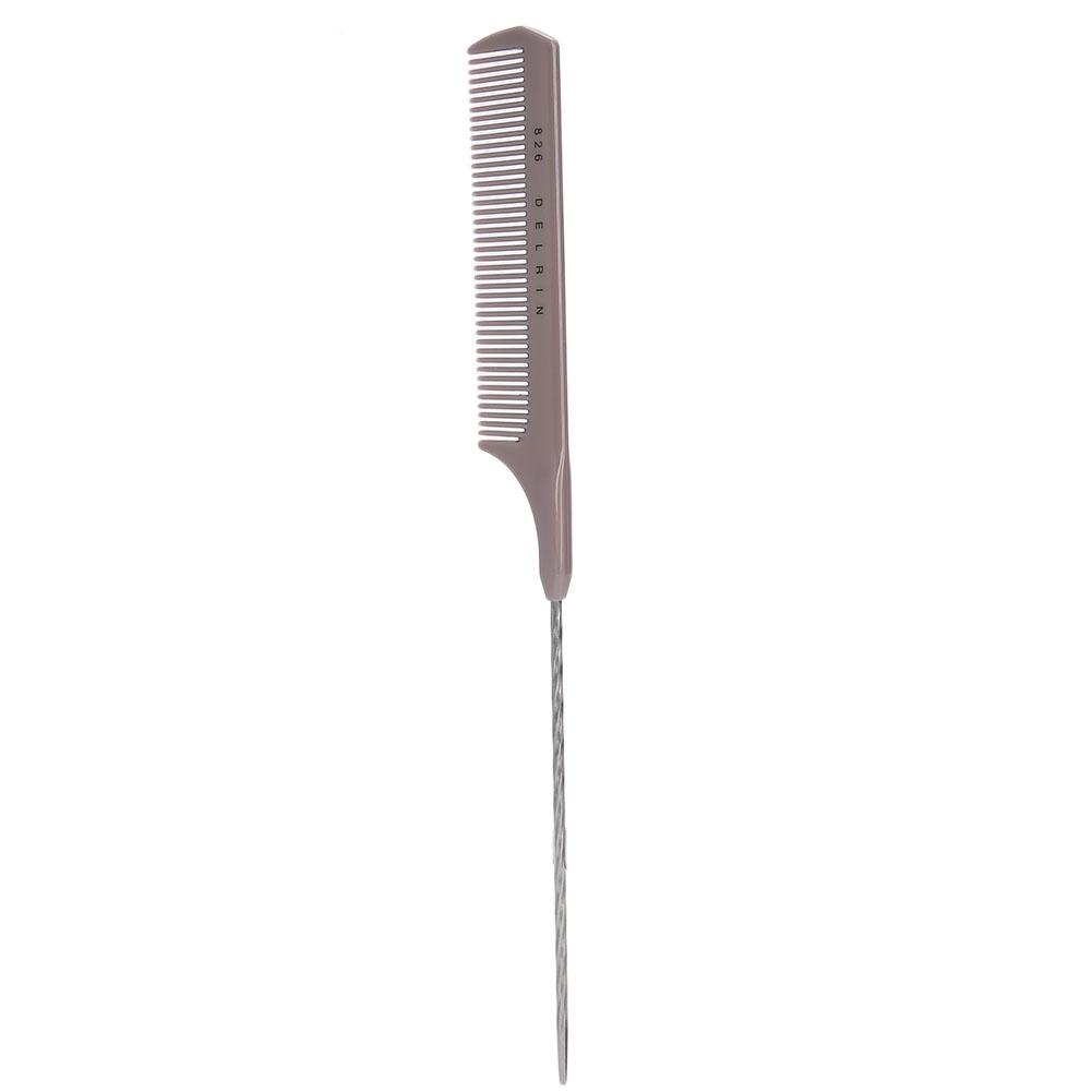 

Расческа для мелирования волос Spiral Pintail Rat Tail Comb Hair Styling Comb for Home SalonRed серый