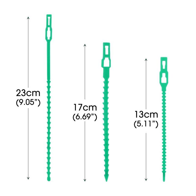 50pcs Reusable Adjustable Garden Cable Ties Plant Support Shrub Fastener Tree Fixer Nylon Cable Tool