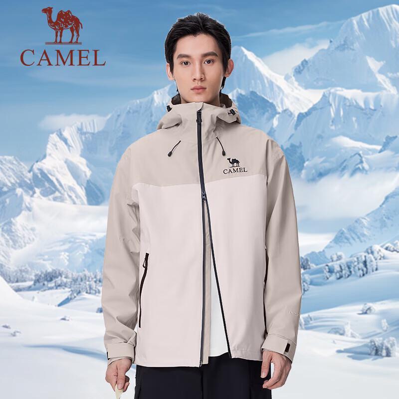 CAMEL Men's Fall/Winter Outdoor Windproof Hard Shell Single Layer Jacket
