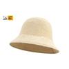 Casual Solid Color Bucket Hat Korean Style Foldable Visor Hat Breathable Knitted Sun Protection Hat For Women
