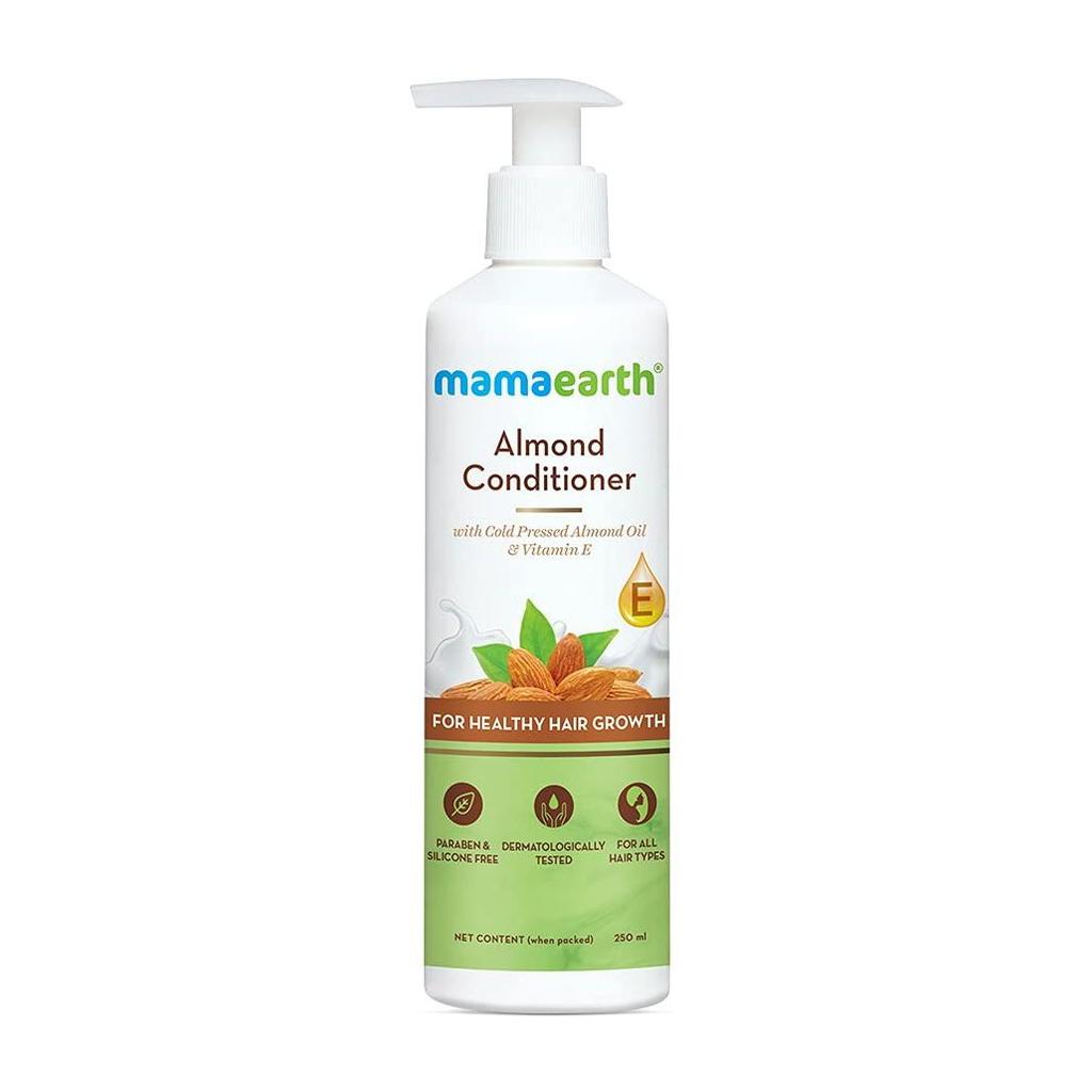 Après-shampoing à l'amande: pour la pousse des cheveux (250 ml), Revitalisant aux amandes pour une croissance saine des cheveux, Mamaearth