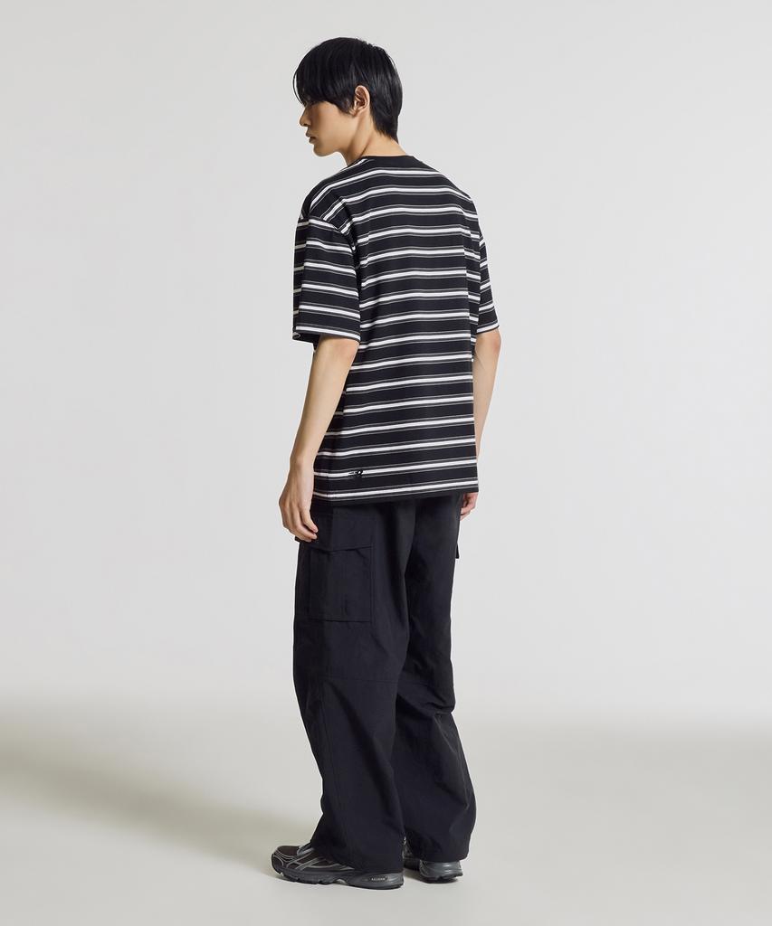 Nyuballanseu Nbneg21583 / Uni Track Club Striped Short Sleeve Tee (Black)