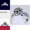 Elegant Women European And American Luxury Wedding Engagement Ring In White Gold