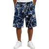 Men's Tree Camouflage Drawstring Shorts, Casual Relaxed Loose Fit Short Pants for Summer, Outdoor, Daily Activities
