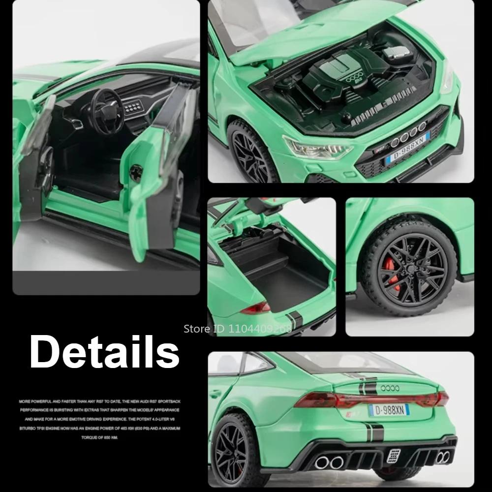 Skala 1:32 RS6 A4 RS7 Automodell Spielzeug Legierung Druckguss Türen zum Öffnen Licht Sound Fahrzeugmodelle Spielzeug Kinder Sammlung Dekorationen