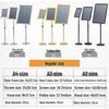 Stainless Steel Floor Stand Display Sign