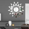 1 Satz Wandaufkleber mit Sonnendesign, Spiegeloberfläche, selbstklebend, dekorativer Spiegel für Heimdekoration
