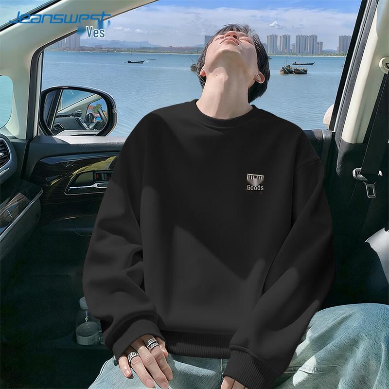 

Jeanswest Men s Casual Crew Neck Long Sleeve Sweatshirt L