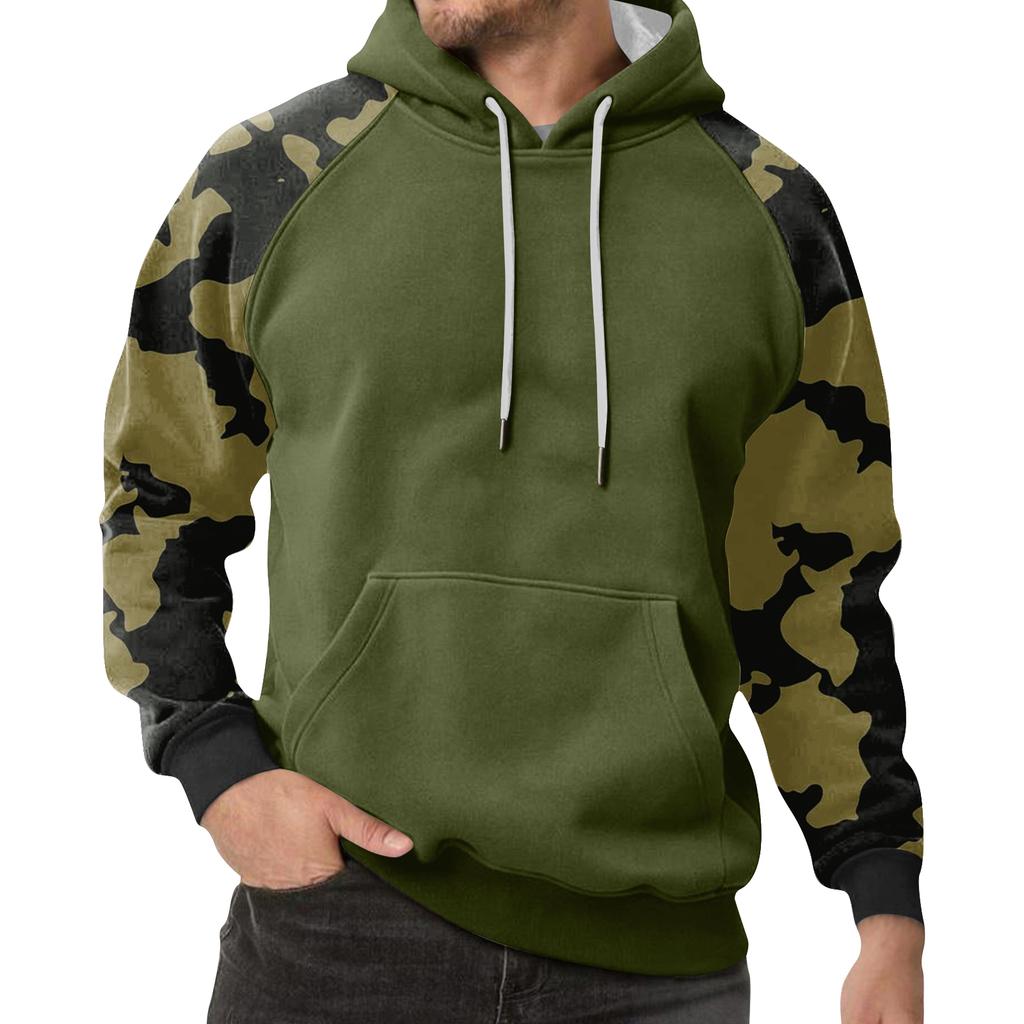 Men's Camouflage Sweatshirt Hoodie Men's Sports Large Size Casual Sweatshirt