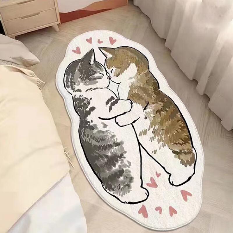 Cartoon Irregular Faux Cashmere Rug