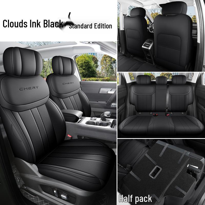 Universal Full Leather Car Seat Cushion for Explore 06 - New Model, Fits Five-Seat, All-Season Use.