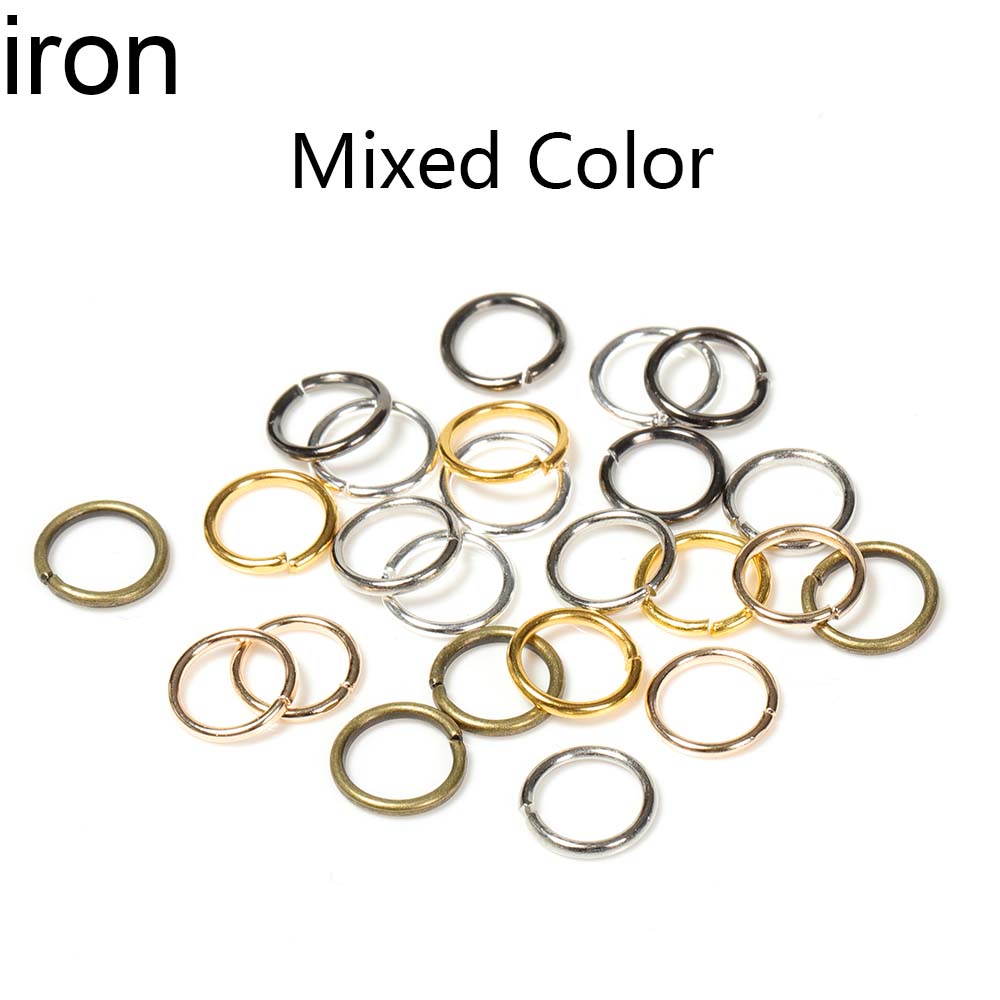 200pcs/lot 3-12mm Iron Jump Rings Split Rings Connectors Stainless steel DIY Jewelry Finding Making Accessories Wholesale Supply
