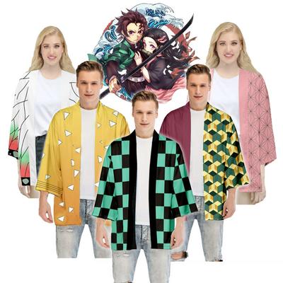 Wzór Tanjiro Douzi Cos Pióro Tkana Szata Kimono Szata Taoistyczna Hanfu Drukowanie Cyfrowe 3D