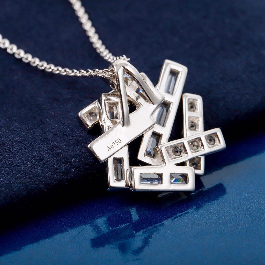 2024 Top Known Brands Pure 925 Sterling Silver Fine Jewelry For Women Zircon Geometry Luxury Necklace Chams Europ Design Pendant