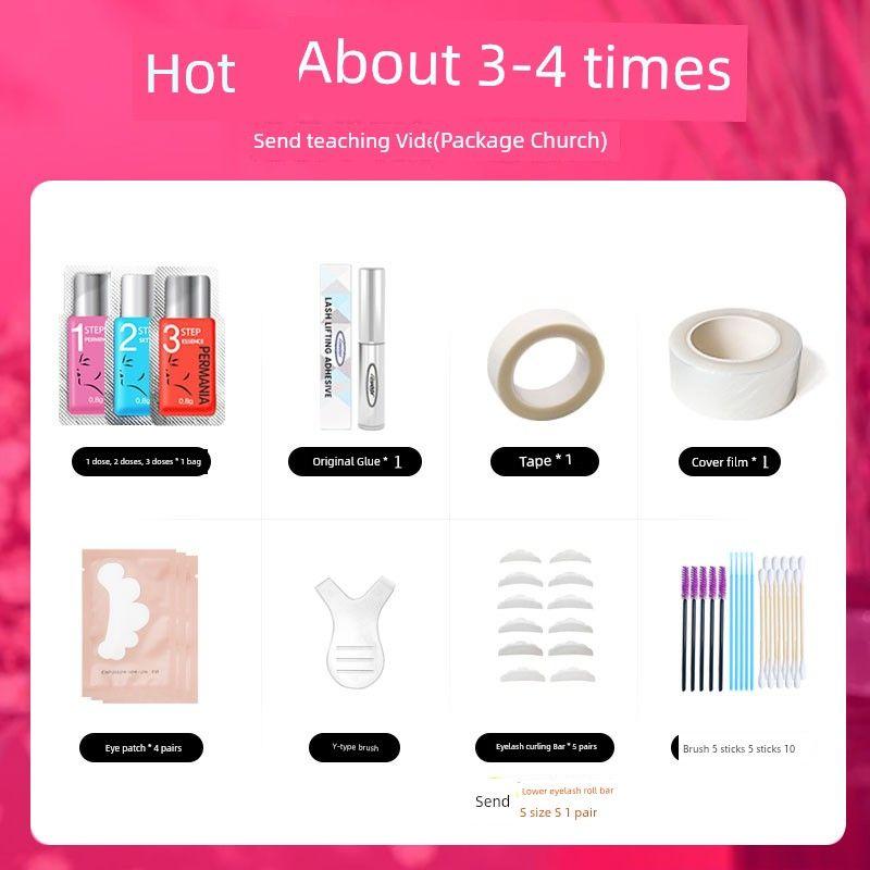 Lin Yun s Same Style Eyelash Perm Kit Keratin Eyelash Lift Magic Tool Self-Cold Perm Curling Solution Korea Permania Permania (3-4 Times)Comfy Basics Outfit
