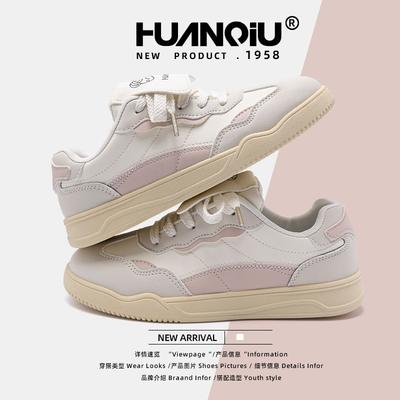 Global Original Board Shoes Women's ZHQ5859 Spring New Versatile Women's Shoes Casual Fashion Platform White Shoes Women