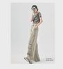 Women's High-Waist Velvet-Lined Wide-Leg Climbing Pants - Autumn/Winter 2025 American Style