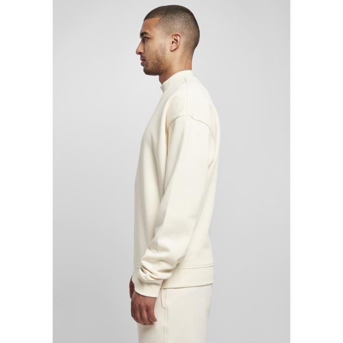 Sweatshirt Urban Classics Mock Neck Crew - Blanc - L
