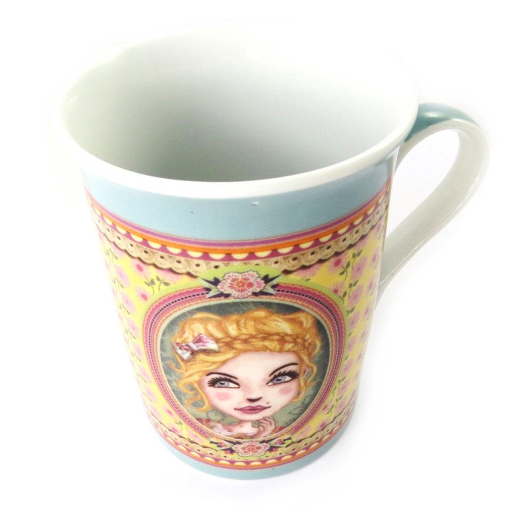 Lili Petrol [M6002] - Porcelain Mug 'Lili Petrol' Turquoise (Chloé)