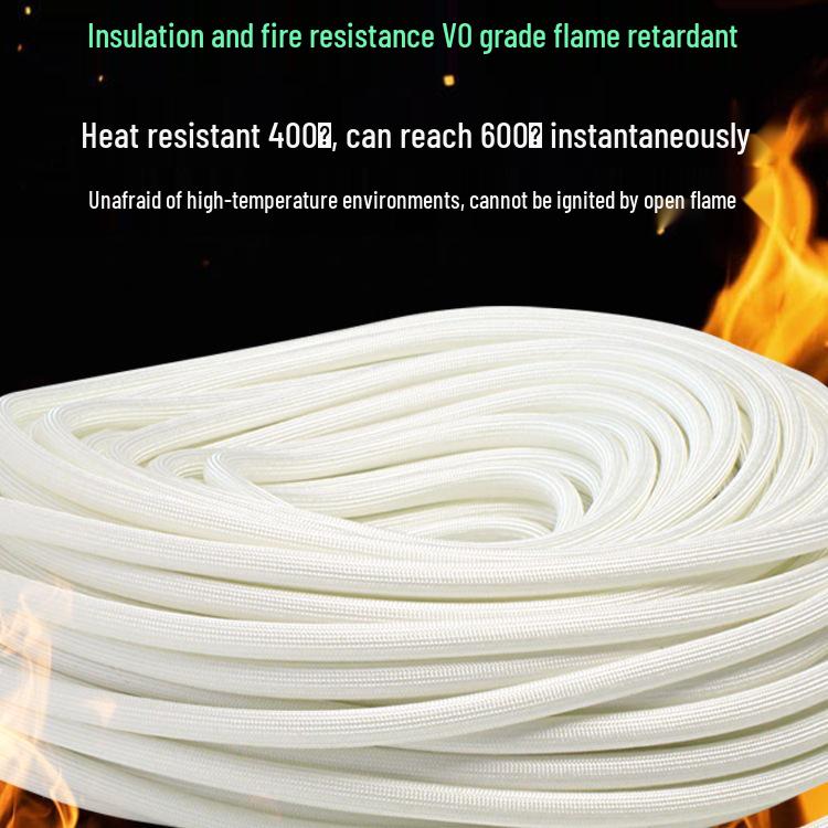 Fireproof Fiberglass Insulating Sleeve - High Temp Resistant Wire Protective Tube