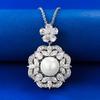 New European and American S925 Silver Necklace Pendant for Women's Light Luxury Daily Fashion Jewelry Women