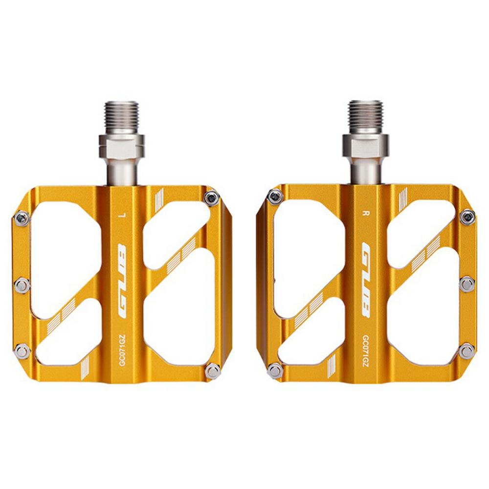 GUB GC071 GZ 1 Pair Aluminum Alloy Pedals Anti Slip Triple Bearing Pedals with Hex Wrench for Mountain/Road Bike