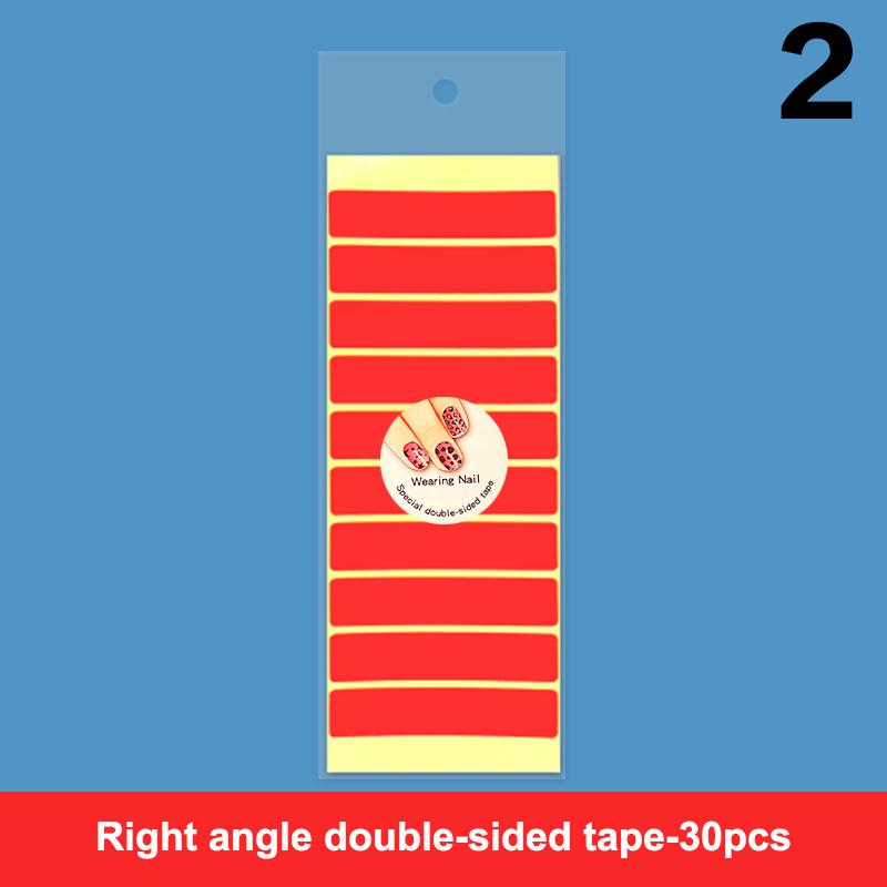 3Sheets/1 Roll Nail Art Adhesive Tape Double-Sided Adhesive Clear Nail Display Tape For Fingernails Decorative Beauty Stickers