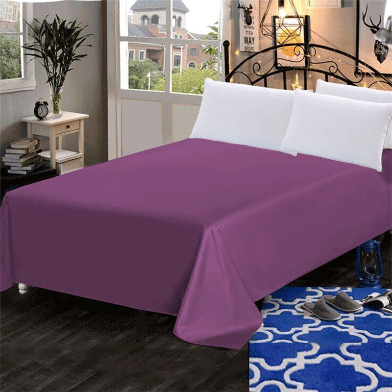 100 Percent Cotton Thick Solid Flat Sheet High Quality Bedding Available In Various Sizes