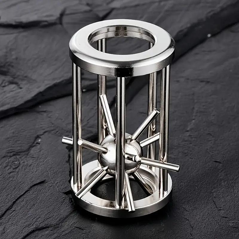 Stainless Steel Cage Challenge Game Adult Complex Multi Layer Puzzle Toy, Ideal Gift for Birthday Stress Relief Toy