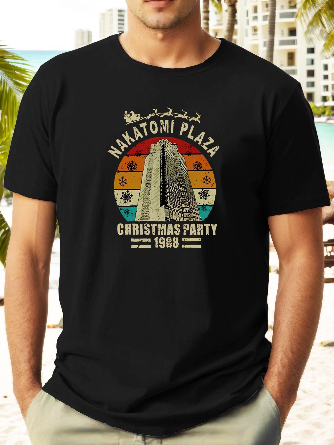 

NAKATOMI PLAZA MUSEUM Graphic T-shirt - Casual Summer Short Sleeve Tee with Vibrant Desert Scene Print XXXXL