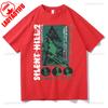 Horror Game Fun Silent Hill 2 Printing T Shirts Male Rock Shortsleev Tees Novelty Trend Vintage Casual Tops Cotton Ropa Hombre