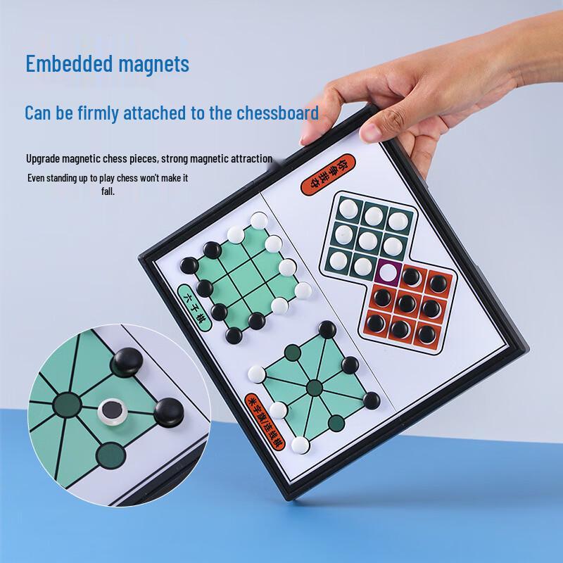 Multi-Game Magnetic Chess & Board Game Set