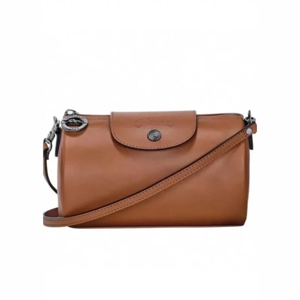 Bolso Longxiang Nuevo Primavera/Verano, Bolso Redondo tipo Cubo de Hombro Único, Moderno, de Alta Gama, Ocio de Nicho para Viajes Diarios de Mujer