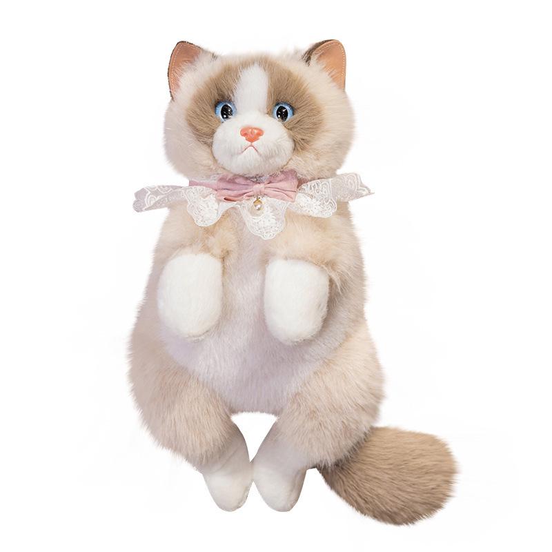 Entzückender Ragdoll-Katzen-Plüschrucksack für Mädchen und Kinder