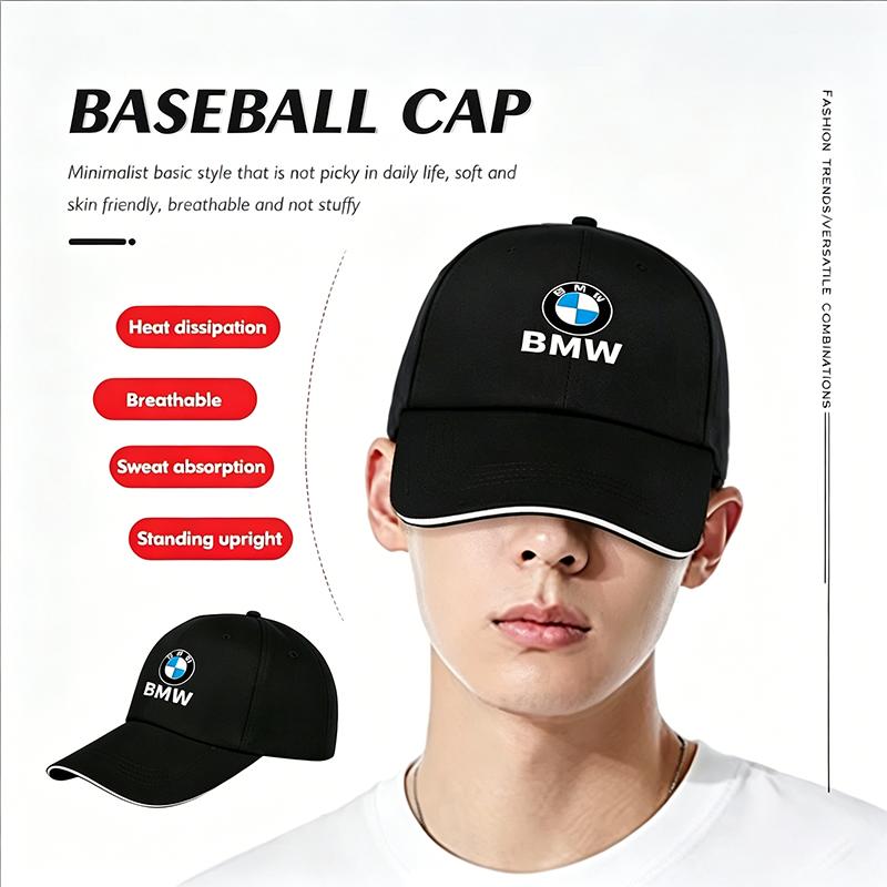 CTCE1 BMW Baseball Caps Adjustable Casual Caps Embroidery Print Logo For BMW M3 M4 M5 E39 E46 E60 E90 G30 G20 X1 X3 Interior Sticker