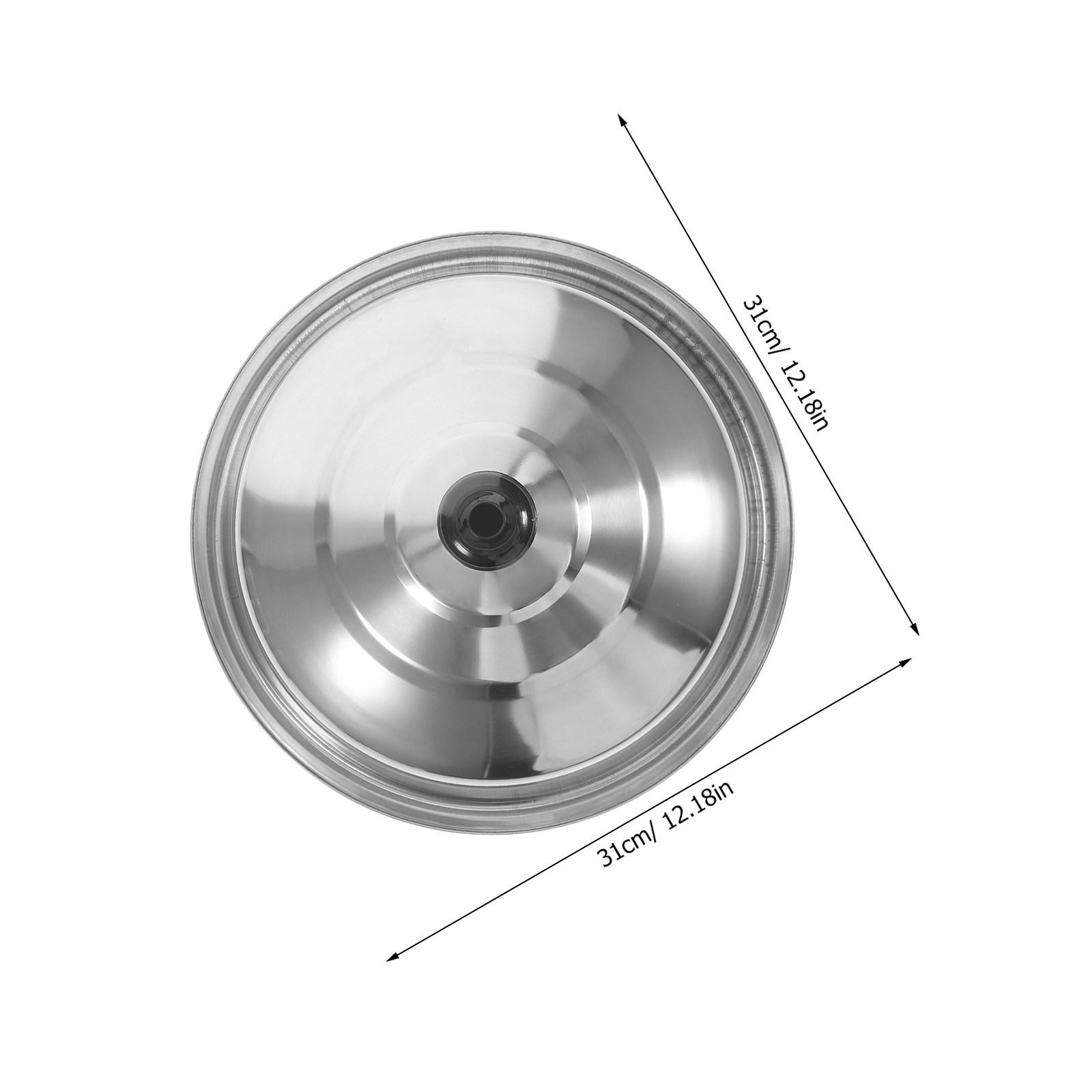 

Stainless Steel Universal Thickened Pot Lid Pan Cover Cooking Kitchen Accessory for Frying Pans Cast Iron Skillets Restaurants