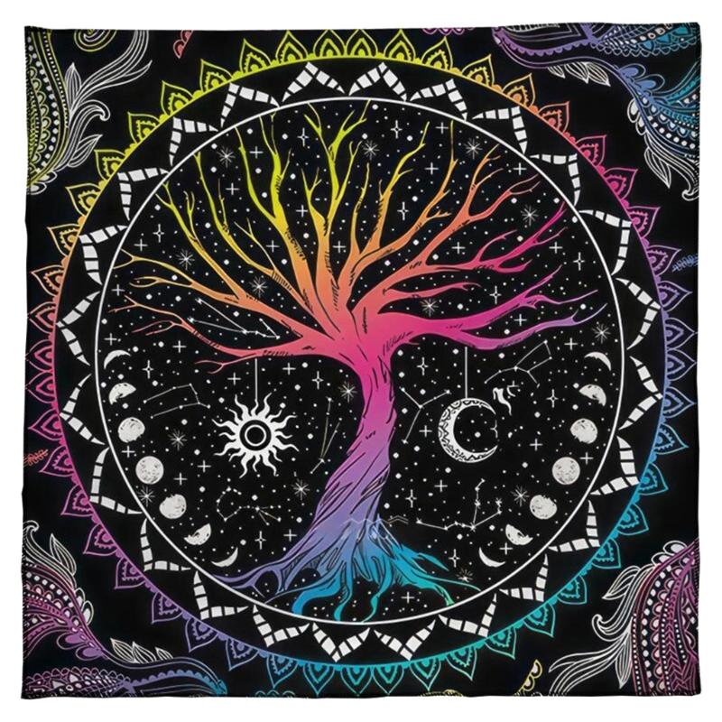 50x50/60x60/75x75cm Tarot Tischdecke Matte Geometrische Wahrsagungen Tischdecke Brettspiel Orakelkarten Unterlage Runenunterstützungsmatte