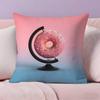 Food Fruit Print Creative Pillow Case Anti-dustmite Pillowcase Invisible Zipper Silky Short Plush Sofa Cushion Cover