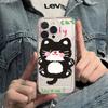 Cute Kitten Suitable for iPhone17promax Apple 16 Mobile Phone Case 15/13 Fine Hole 14 All-inclusive