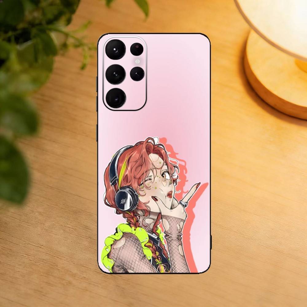 Aya Osawa Mitsuki Koga MitsuAya Phone Case For Samsung S25,24,23,22,30,21,10,9,Ultra,Plus,Lite Soft Black Case